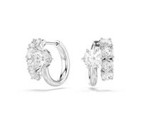 Swarovski Jewellery Swarovski Matrix Round Cut Crystal Hoop Earrings 1.5 x 1 x 1.9cm