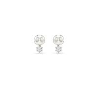 Swarovski Jewellery Swarovski Matrix Crystal & Pearl Round Cut Stud Earrings 1 x 0.7cm