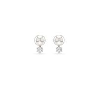 Swarovski Jewellery Swarovski Matrix Crystal & Pearl Round Cut Stud Earrings 1 x 0.7cm