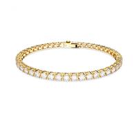 Swarovski Matrix Tennis Bracelet Goldplated Stainless Steel 5657665-15 cm - Woman - Stainless Steel Gold 15 cm