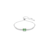 Swarovski Matrix Tennis Rhodium Plated White and Green Mixed Cuts Bracelet