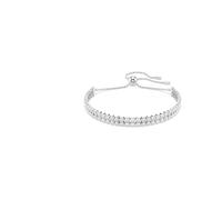 Swarovski Matrix Tennis Bracelet, White, Rhodium shiny