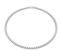 Swarovski Matrix Tennis Necklace, Round Cut, Clear, Rhodium Finished