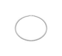 Swarovski Matrix Tennis necklace, Round cut, White, Rhodium plated