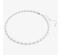 Necklace Unisex Matrix Tennis Necklace Crystal Pearl Round Cut White Rhodium-Plated 5689623 - female - Swarovski - Necklaces - Gray - ONE SIZE - Accessories ONE SIZE
