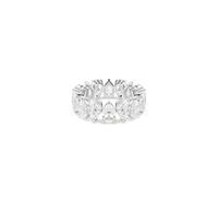 Swarovski Matrix Vittore ring, Pear cut, White, Silver-tone finish, 55