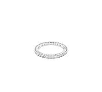 Swarovski Matrix Vittore ring, Round cut, White, Silver-tone finish