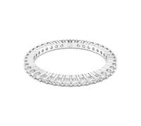 Swarovski Matrix Vittore ring, Round cut, White, Silver-tone finish