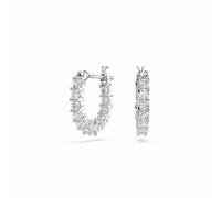 Swarovski Matrix Vittore White Crystal Stones Hoop Earrings