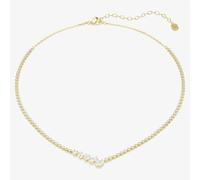 Swarovski Mesmera 18ct Yellow Gold Mixed Cut V Necklace 5747931