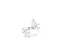 Swarovski Mesmera Attract Open Ring Heart Carving Pave Heart White Bathroom Rhodium Crystal Cubic Zirconia Crystal Cubic Zirconia Cubic Zirconia