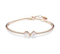 Swarovski Mesmera Bangle Bracelet, Clear Mixed-Cut Crystals in a Rose Gold-Tone Finished Setting, Part of the Mesmera Collection