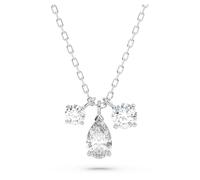 Mesmera pendant, Mixed cuts, Cluster, White, Rhodium plated