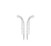 Swarovski Mesmera crystal-embellished drop earrings - Silver OS