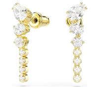 Swarovski Jewellery Swarovski Mesmera Mixed Cuts Crystal Gold Tone Drop Earrings 2.3 x 0.6cm