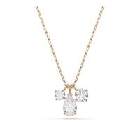 Swarovski Mesmera Pendant Necklace, Clear Mixed-Cut Crystals in a Rose Gold-Tone Finished Setting, Part of the Mesmera Collection