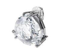 Swarovski Mesmera Rhodium Plated Clear Crystal Single Earring Collection, silver, One size, Stud