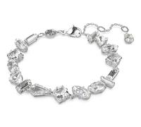 Swarovski Mesmera Rhodium Plated Mixed Cut White Crystal Bracelet (M) D