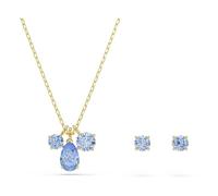 Swarovski Mesmera Set, Set (2), Mixed Cuts, Blue, 18K Gold Finish