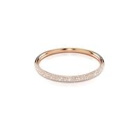 Swarovski Meteora bangle, Snow pavé, White, Rose gold-tone plated