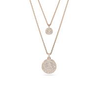 Swarovski Meteora Rose Gold Tone Plated Layered Pendant Necklace 5683449