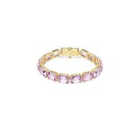 Swarovski Jewellery Swarovski Millenia Octagon Cut Purple Crystal Gold Tone Tennis Bracelet 0.8cm, 17-19cm