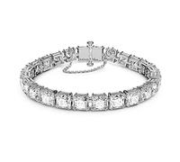 Swarovski Millenia Bracelet, Square Cut Clear Crystals in a Rhodium Plated Setting, from the Millenia Collection