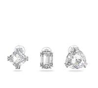 Swarovski Millenia Clip earring, Single, Set, White, Rhodium plated