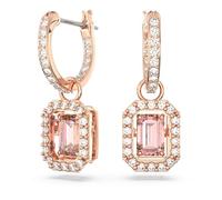 Swarovski Millenia Rose Gold Plated Octagon Hoop Earrings 5649474