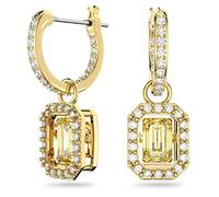 Swarovski Millenia Drop Earrings, Yellow and Clear Coloured Crystal in a Gold Tone Plated Setting, from the Millenia Collection