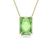 SWAROVSKI Millenia Earring and Necklace Crystal Jewelry Collection, Gold Tone Finish, Green Crystals, One Size, Crystal, Crystal