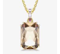 Swarovski Millenia Gold Tone Plated Octagon Cut Bronze Crystal Pendant Necklace 5725752