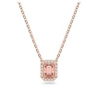 SWAROVSKI Millenia Necklace Octagon Cut Zirconia Pink Rose Gold Ton