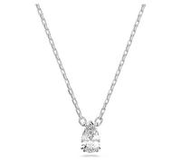 Swarovski Millenia pendant, Pear cut, White, Rhodium plated