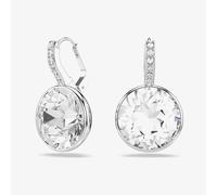 Swarovski Millenia Rhodium Plated Round White Crystal Drop Earrings 5731149