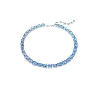 Swarovski Millenia Tennis Necklace, Octagon Cut, Color Gradient, Blue, Rhodium Finished