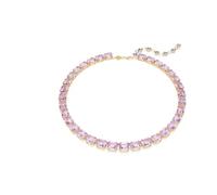 Swarovski Jewellery Swarovski Millenia Octagon Cut Purple Crystal Gold Tone Tennis Necklace 0.8cm, 38-43cm