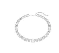 Swarovski Millenia Tennis necklace, Octagon cut, White, Rhodium plated