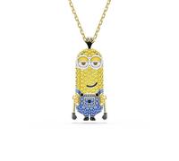Swarovski Minions Kevin Pendant, Pavé, Multicolored, Gold-Tone Plated