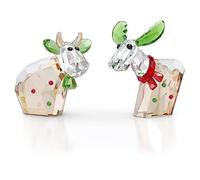 Swarovski Mo & Ricci Ornament, Clear, Red and Green Crystals from the Mo & Ricci Collection
