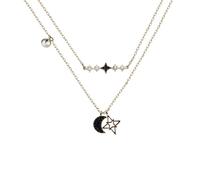 Swarovski Moon Necklace Glowing Black Rose Gold-tone Plated 5273290