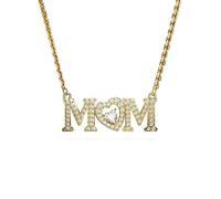 Swarovski Mother’s Day MOM Heart Necklace Gold-Tone Plated 5649933