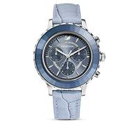 Swarovski , Lux Chrono Blue Leather Watch ,Blue female, Sizes: ONE SIZE