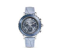 Swarovski , Lux Chrono Blue Leather Watch ,Blue female, Sizes: ONE SIZE