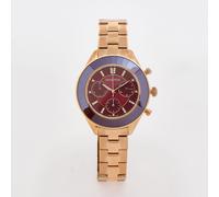 Swarovski Octea Lux Sport Red Rose Gold Chronograph Watch 5632475