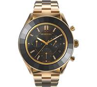 Swarovski Octea Lux Sport Watch Metal Bracelet, Black, Rose Gold Tone PVD, Bracelet