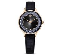 Swarovski Octea Nova Watch, Black and Rose-Gold Tone Watch from The Octea Nova Collection