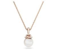 Swarovski Jewellery Swarovski Originally Crystal & Pearl Rose Gold Tone Necklace 2.1 x 1cm, 38-43cm