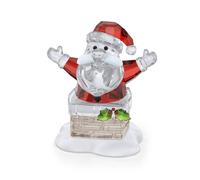 Swarovski Ornaments Swarovski Holiday Cheers Santa Claus and Chimney 7.4 x 4.7 x 6.8cm