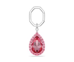 Swarovski Pink Pear Cut Keychain 5666646 - Woman - Aluminium Pink/Silver